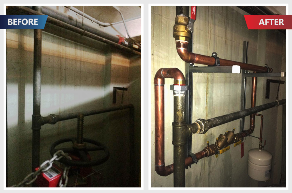 Boiler Backflow Example Our Work | Amour Mechanical Services Ltd